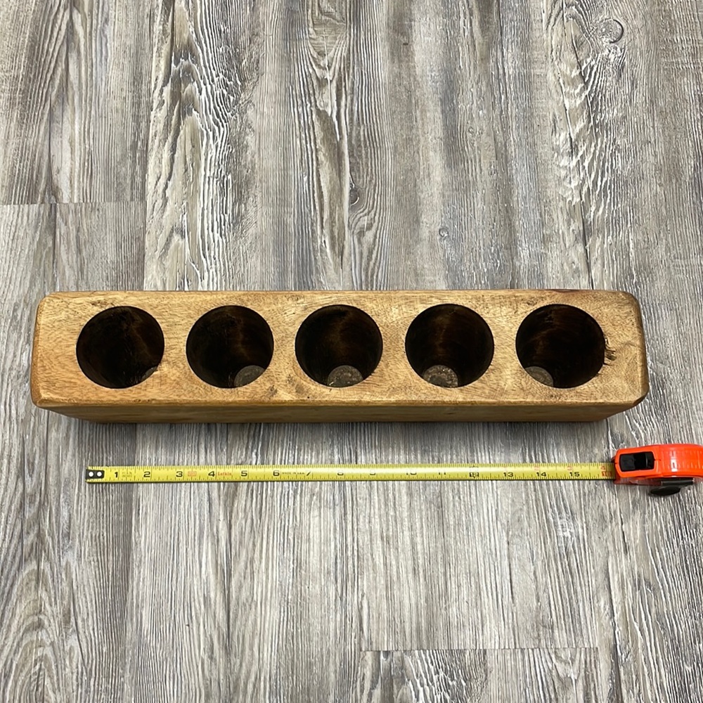 Wooden Candle Holder